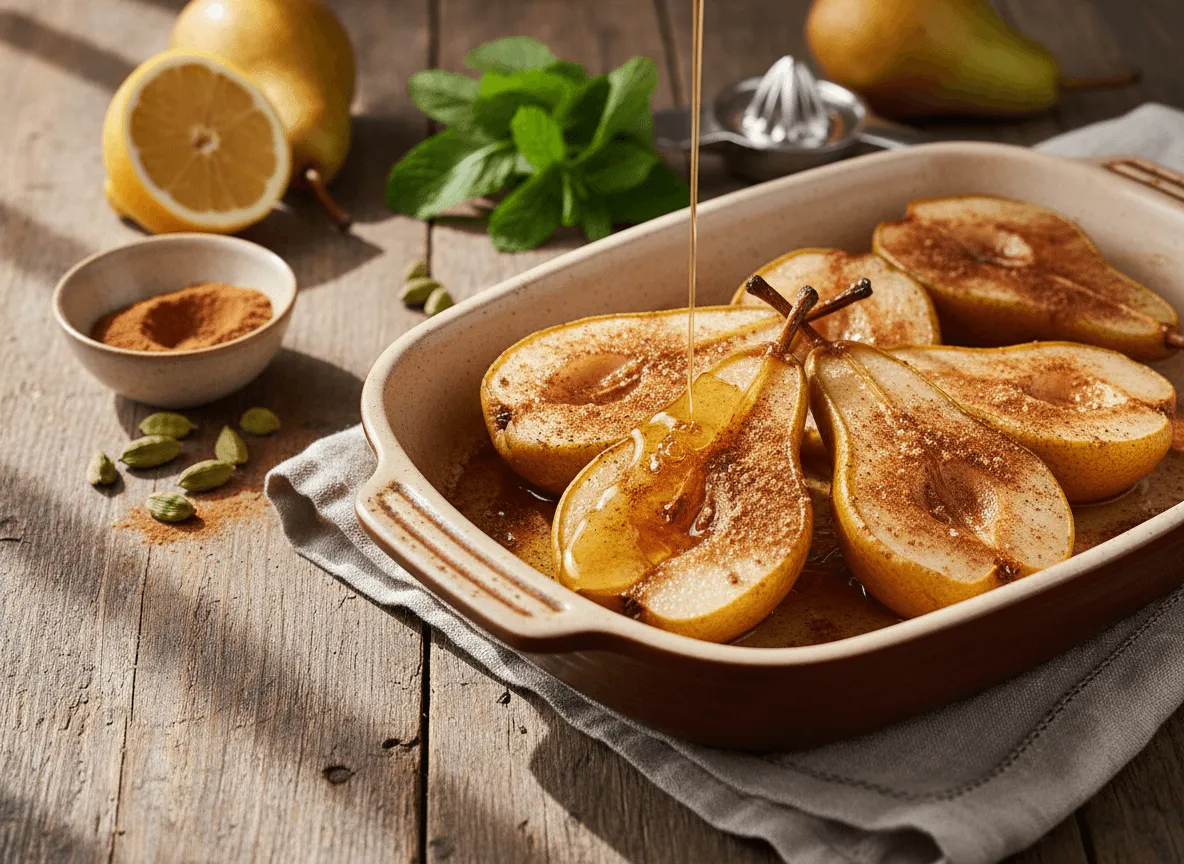 cinnamon-cardamom-baked-pears