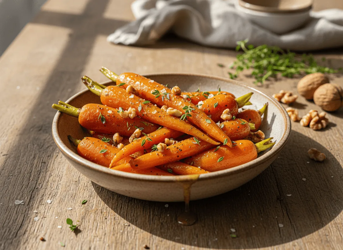 honey-thyme-glazed-carrots-toasted-walnuts