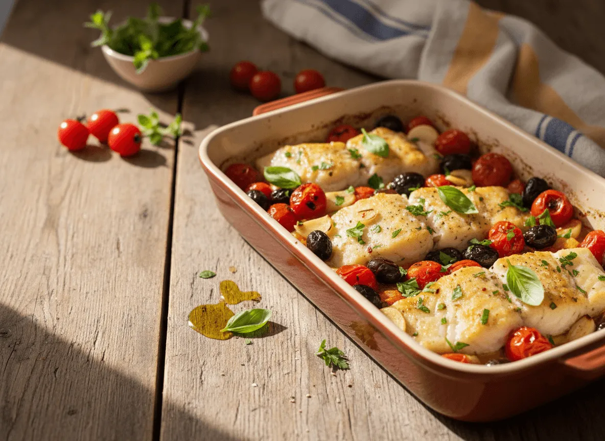 mediterranean-baked-cod-tomatoes-olives
