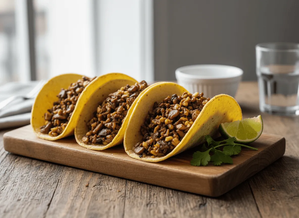 mushroom-walnut-meat-tacos