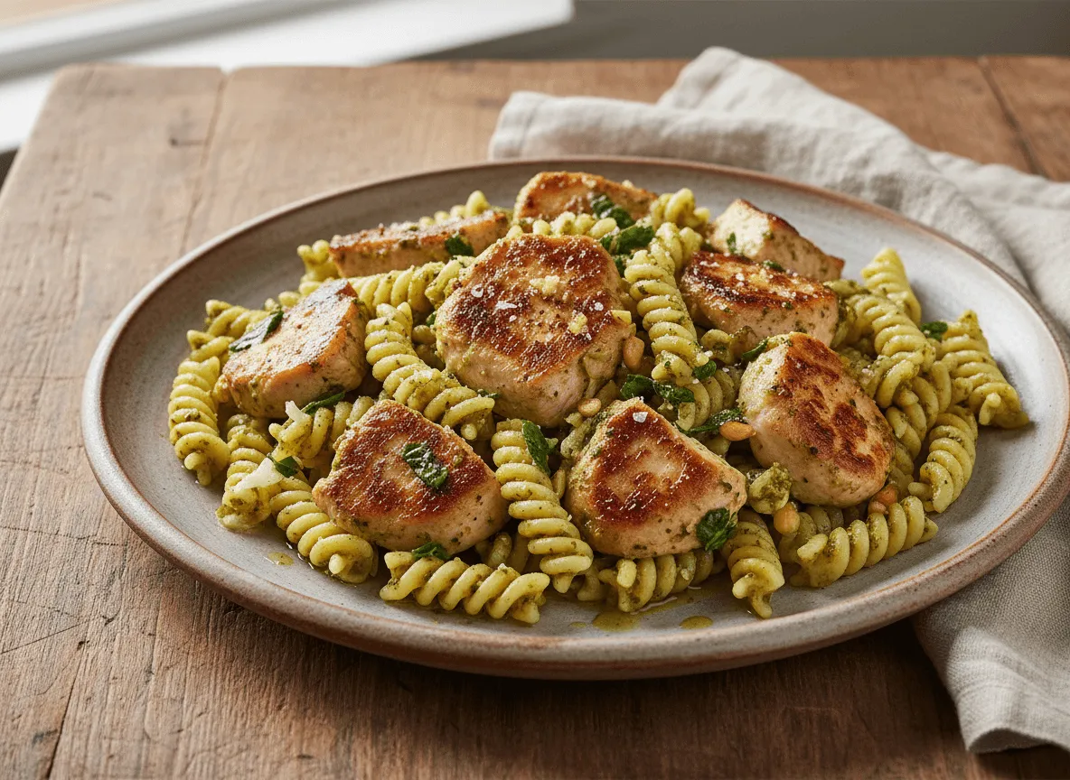 quick-one-pan-chicken-pesto-pasta